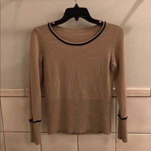 New vintage 100% merino wool wide neck long sleeve pullover bow detail sweater
